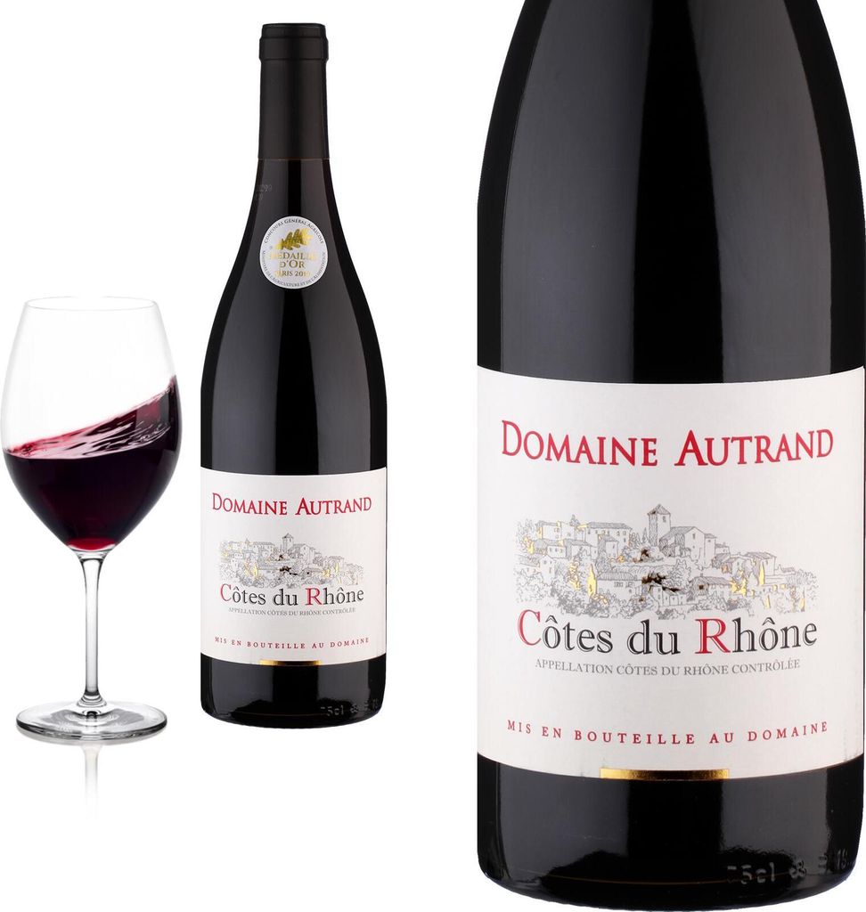 2022 Côtes du Rhône von Domaine Autrand - Rotwein
