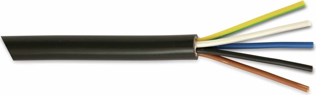Erdkabel NYY-J, 5x1,5mm², 10m