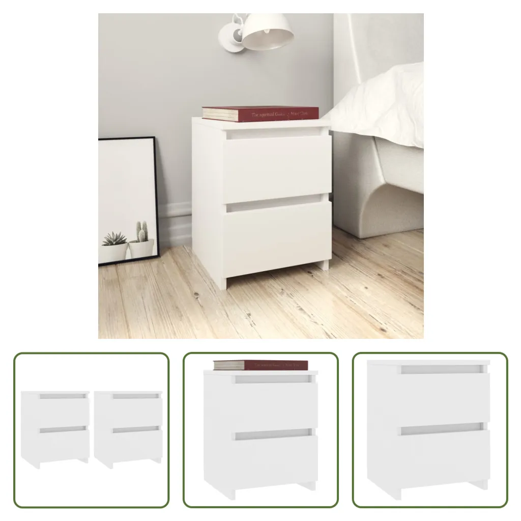 Table de nuit compacte lot de 2 pour optimiser l'espace de votre chambre - 8