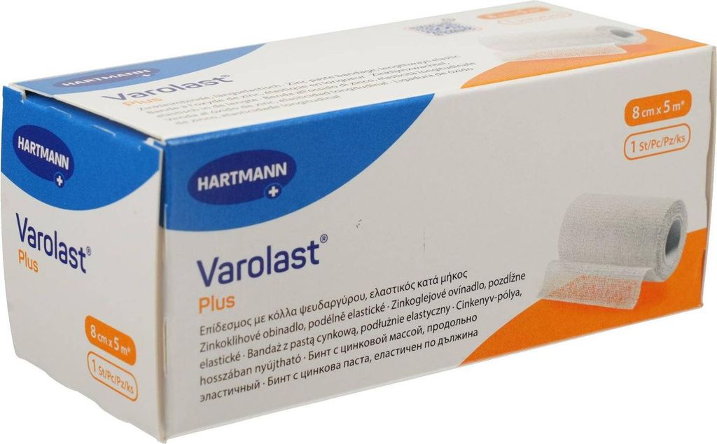 Varolast Plus opatrunek z pastą cynkową 8 cmx5 m 1 szt Zdjęcie produktu 