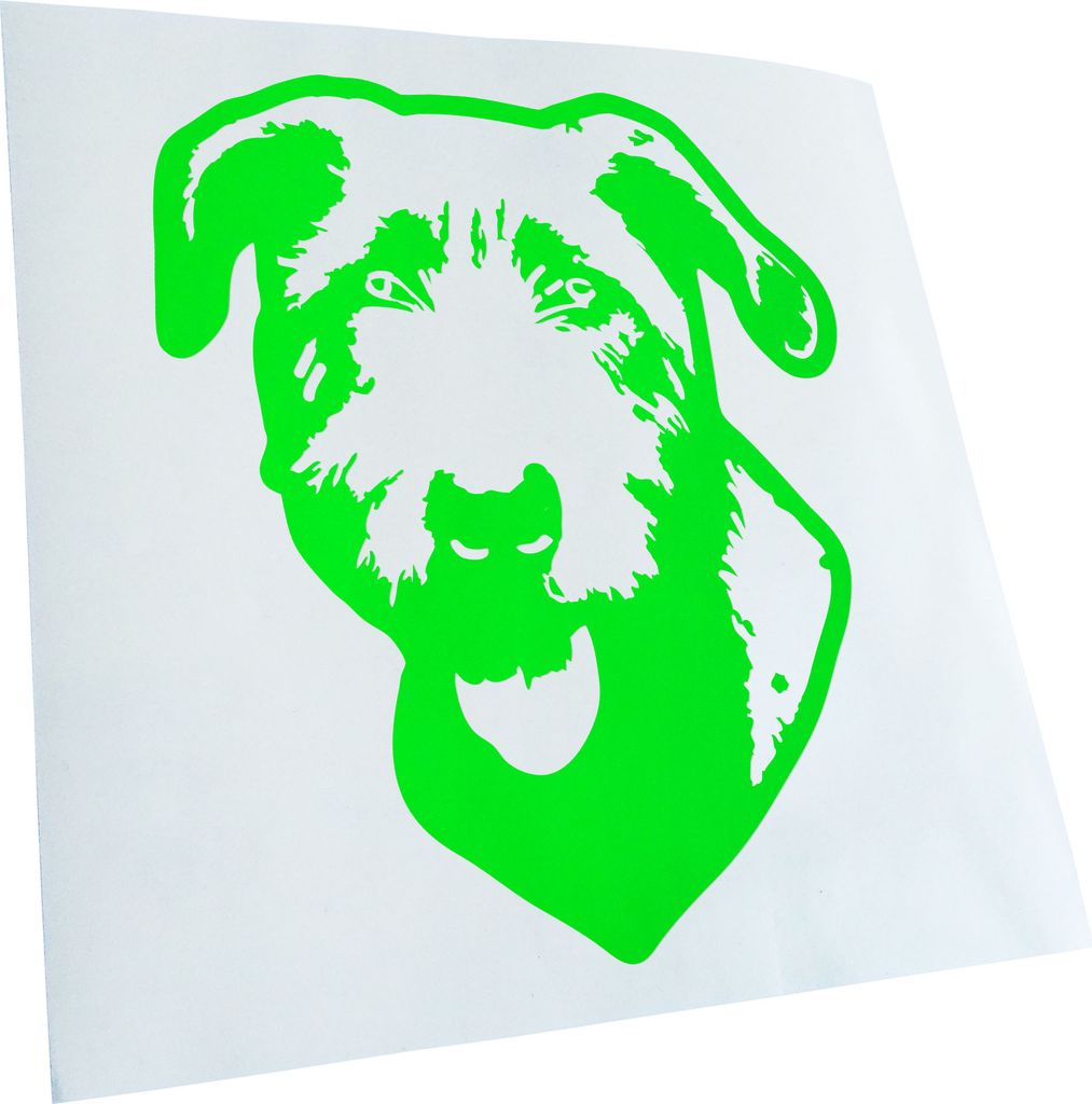 Kiwistar - Autoaufkleber - irish wolfhound Hund - Neongrün - 24x20cm - Aufkleber für Auto, Laptop, Fahrrad, LKW, Motorrad mehrfarbig JDM Decal Ra...
