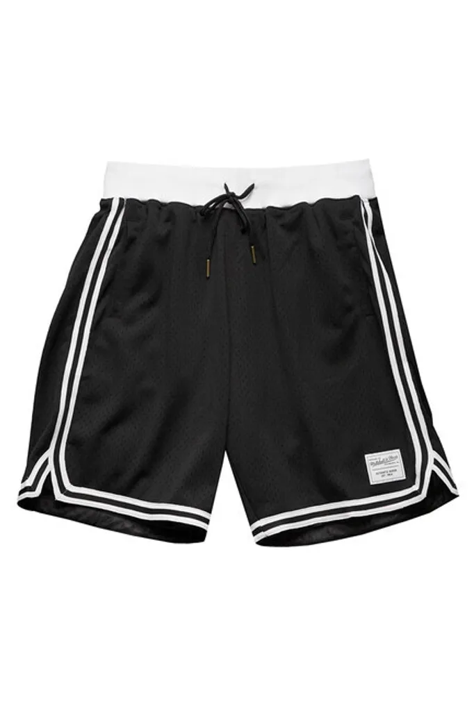 Short de basketball noir Mitchell & Ness Essentials en mesh respirant M