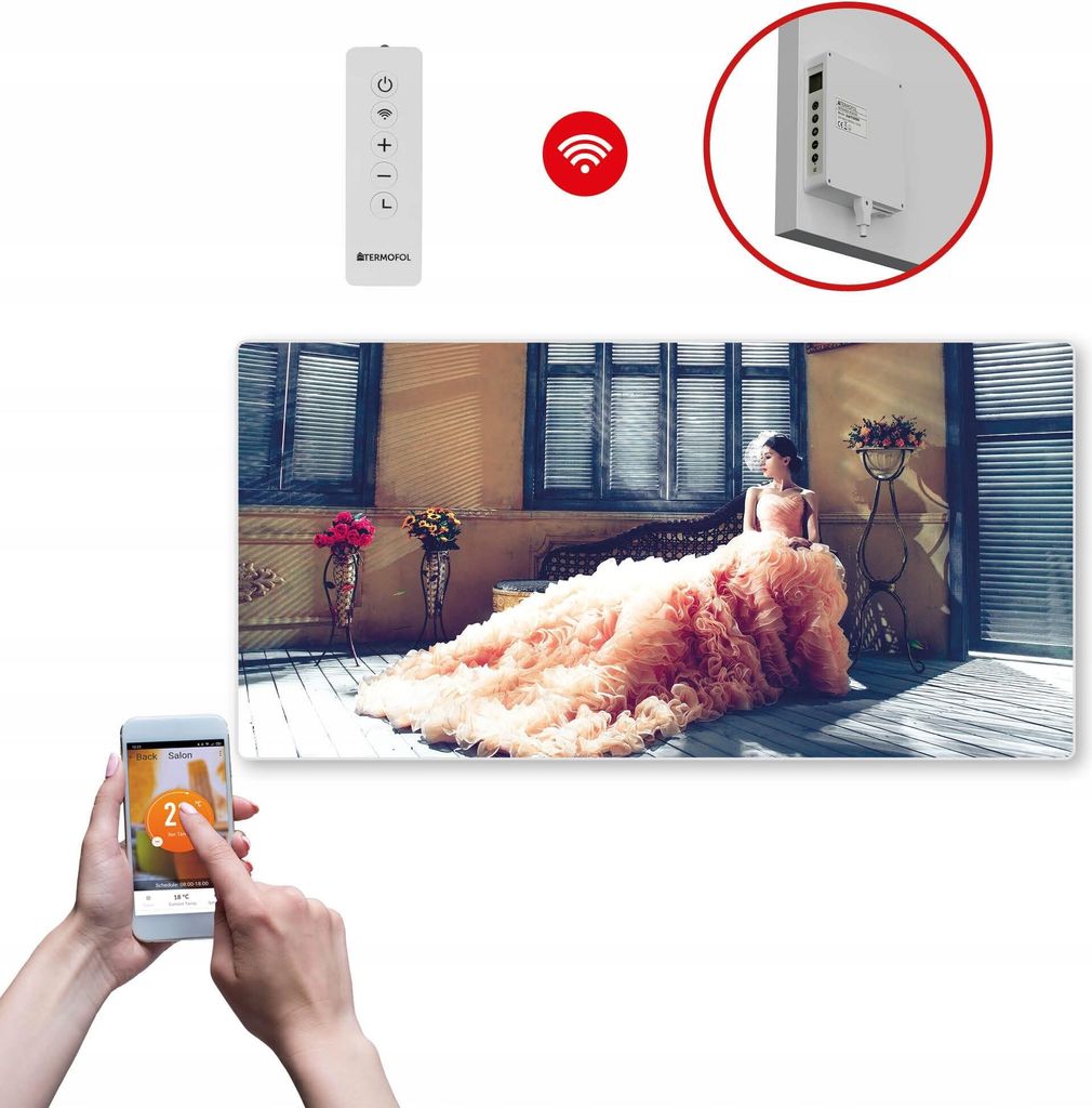 Termofol TF-SWT Infrarot Wandheizung - Wandheizung Elektrisch - Kleid - 700W - 60x120 cm
