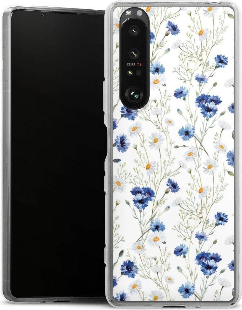DeinDesign Handyhülle für Sony Xperia 1 III Silikon Hülle Case Smartphone Schutzhülle Blume Blumen Muster