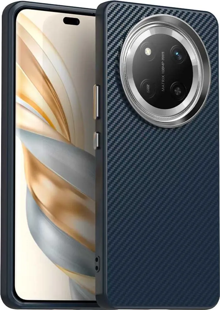 GOKEN Cover per Honor Magic 7 Lite 5G / Honor X9c - Custodia in Silicone Morbida Antiurto, Design Lucido con Bordo Elettroplaccato, Contro Graffi e Cadute -Nero