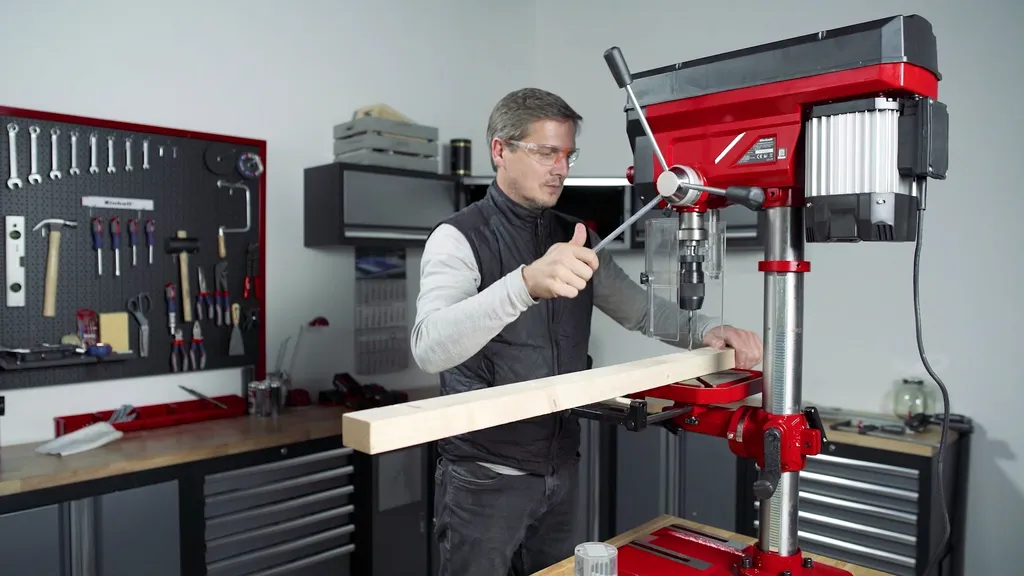Perceuse stationnaire Einhell TE-BD 750 E pour atelier métal et bois - 14