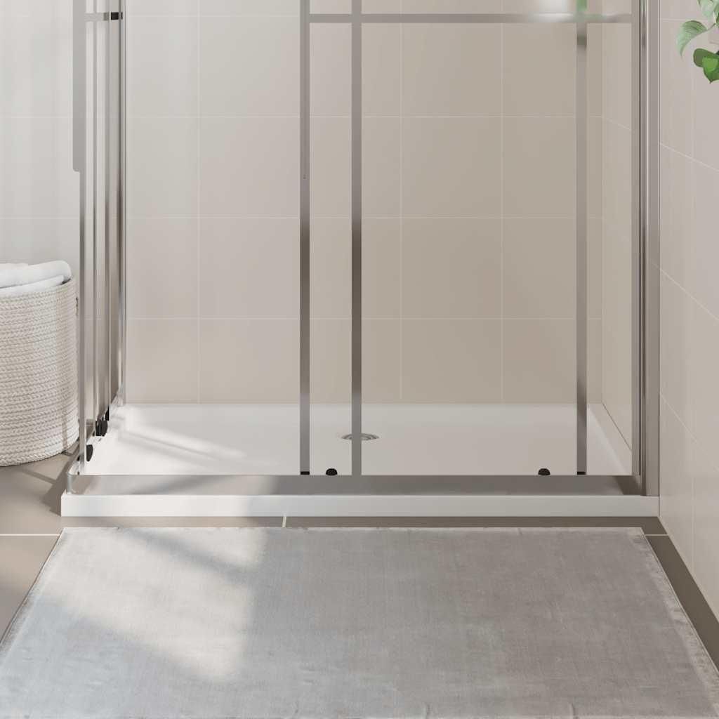 Vulcano Line Extra Slim Duschtasse Aus Marmorharz – Weiß, 70x150 Cm, Mit Ablaufgarnitur & Rutschfester Oberfläche