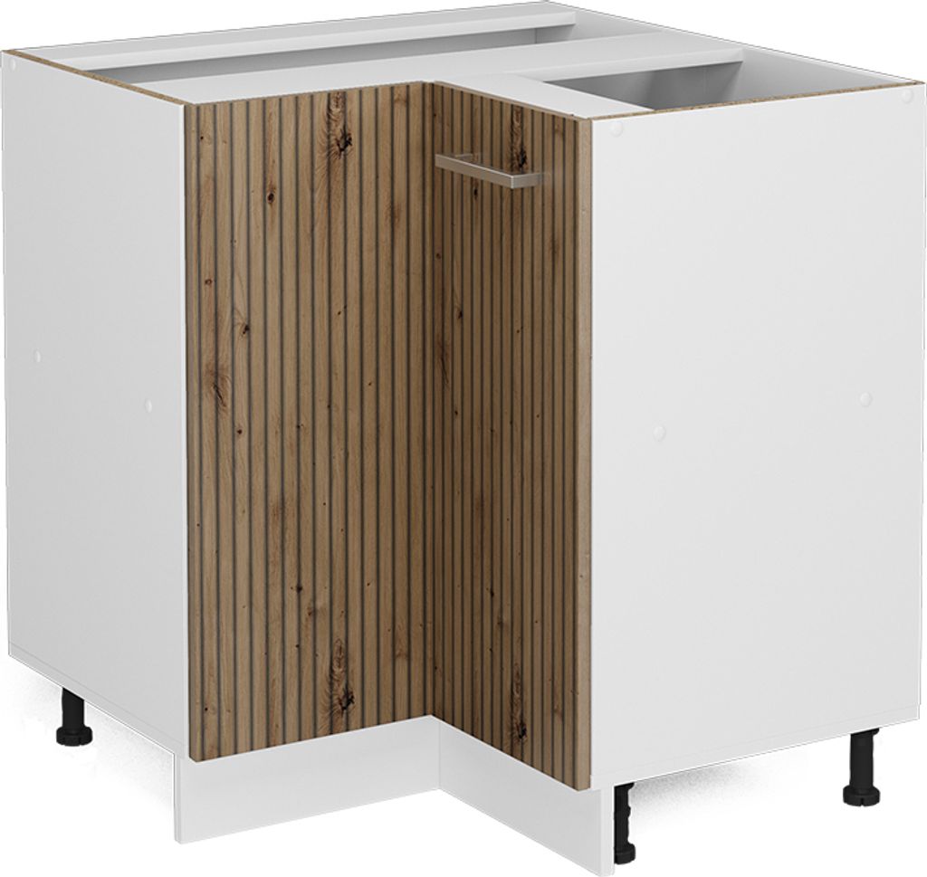 Eckunterschrank Vicco R-Line Artisan-Eiche 75.6 cm ohne Arbeitsplatte, Model 49232