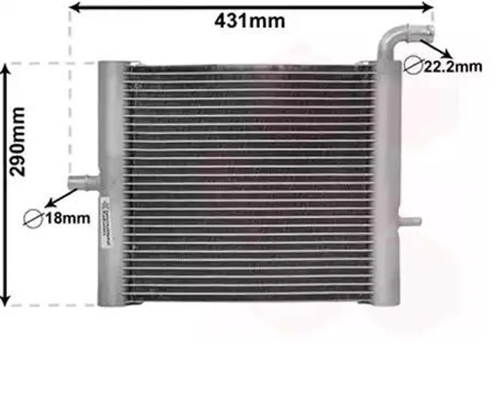 VAN WEZEL 02012701 Radiatore Raffreddamento Motore Land Rover