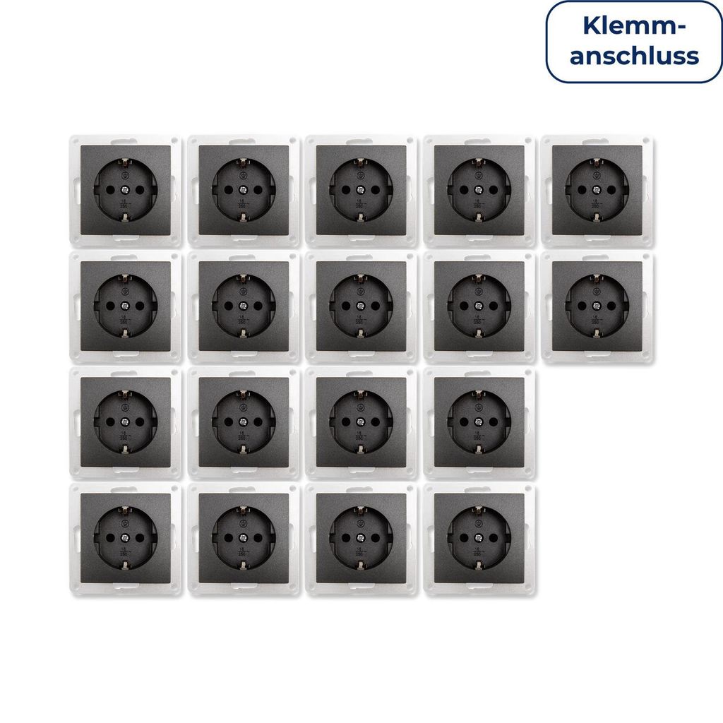 Schutzkontakt-Steckdose McPower Flair 250V/16A UP Produktbild 