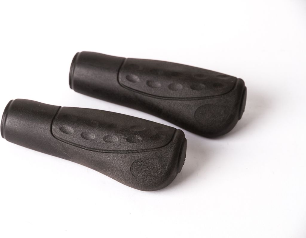 Fahrrad Lenk Griffe 120mm lang ergonomisch geformt Klemmung 22,2mm Grips schwarz