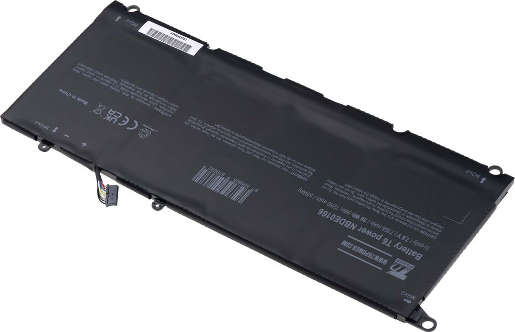 Akku T6 Power Dell XPS 13 9343, XPS 13 9350, 7368mAh, 56Wh, 4Zellen, Li-pol