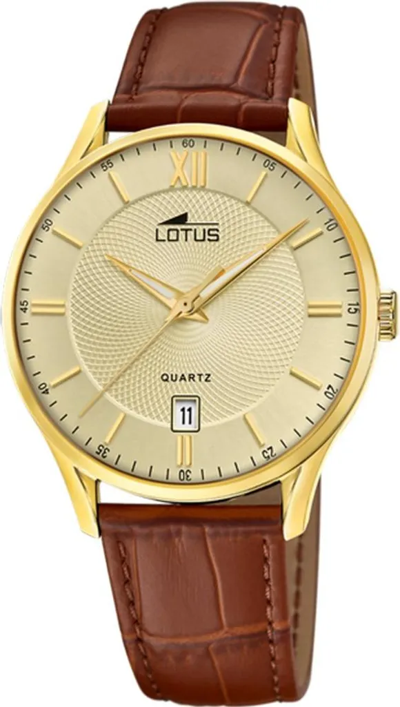 Lotus Homme 18403/G : Montre Étanche 5ATM avec Bracelet Acier et Date