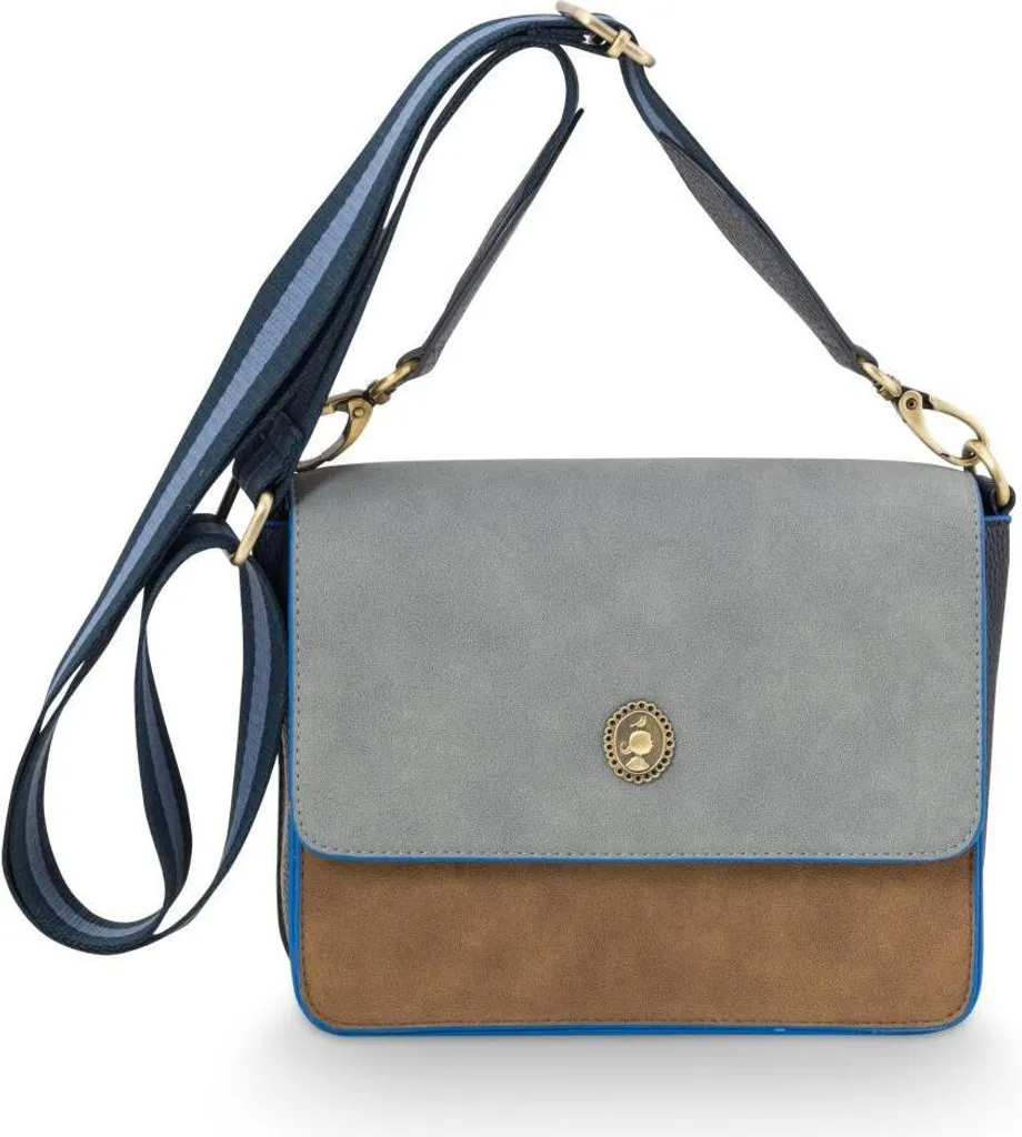 Sac à épaule Pip Studio Fenna Cross Body Flap Blue bleu gris floral