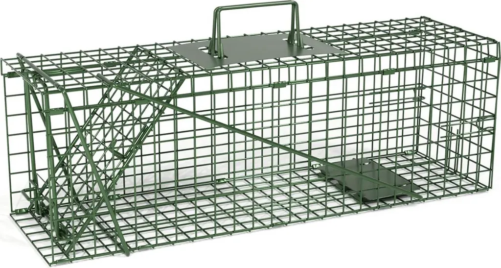 Cage de capture vivante QianRuiDa - Piège à nuisibles jardin 61 cm métal