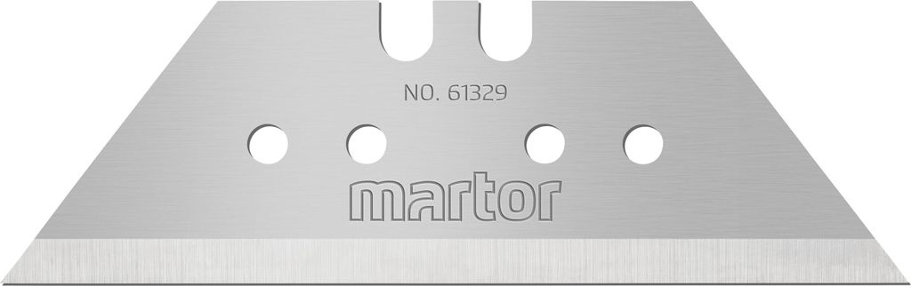 MARTOR 10 x TRAPEZKLINGE, Ersatzklingen Cuttermesser, Sicherheitsmesser, 19 mm, Scharf, 2-fach Nutzbar, NR. 61329