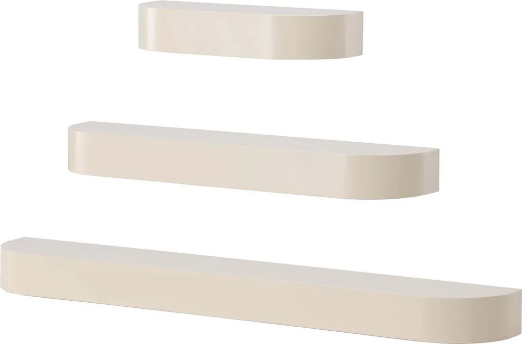 Table basse de sol beige de 135cm pour coin détente chaleureux