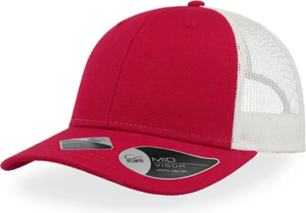 Cap Atlantis RETH Rosso e Bianco | Stile Trucker Urban Sostenibile