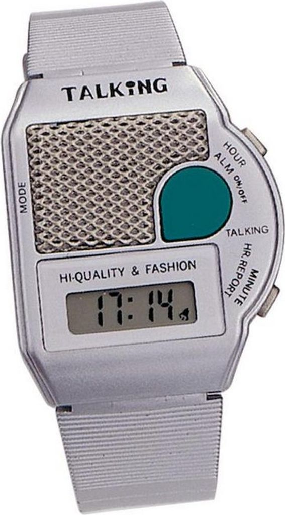 Montre Atlanta à quartz parlante, avec fonction réveil, Image du produit 