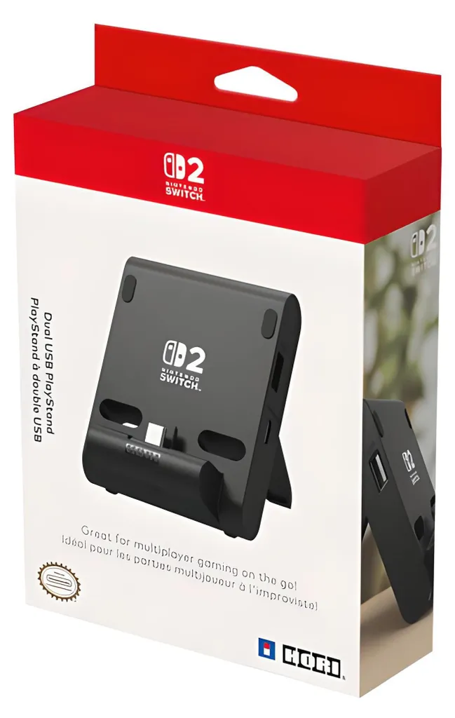 Hori PlayStand avec Double Port USB - Support Multi-Angle pour Switch - 3