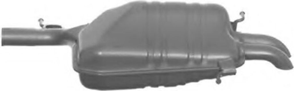 VEGAZ AS-263 Endschalldämpfer für AUDI A4 Limousine (8D2, B5) Auspuff