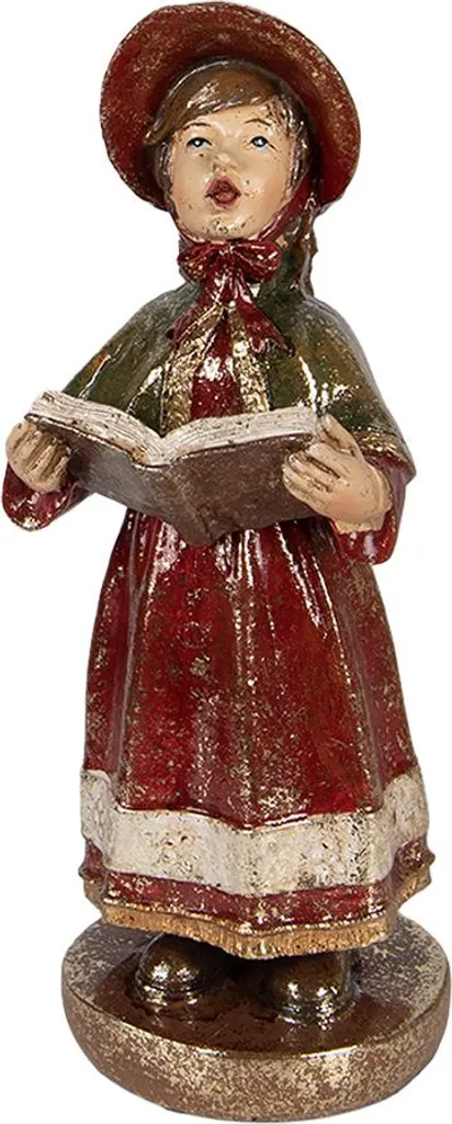 Crèche de Noël pour Centre de Table - Figurine Rouge Clayre & Eef - 8