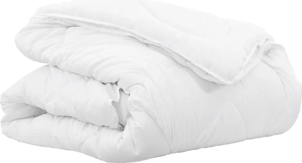 vidaXL Coperte e piumoni Bianco 260 x 220 cm Poliestere