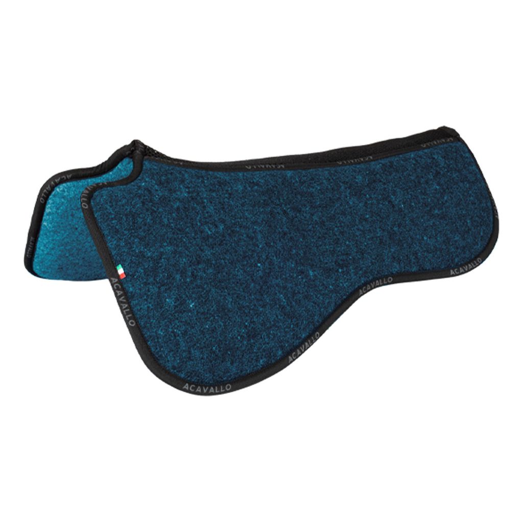 Acavallo Spine Pad Double Felt Dressage, Farbe:Navy/Petrol