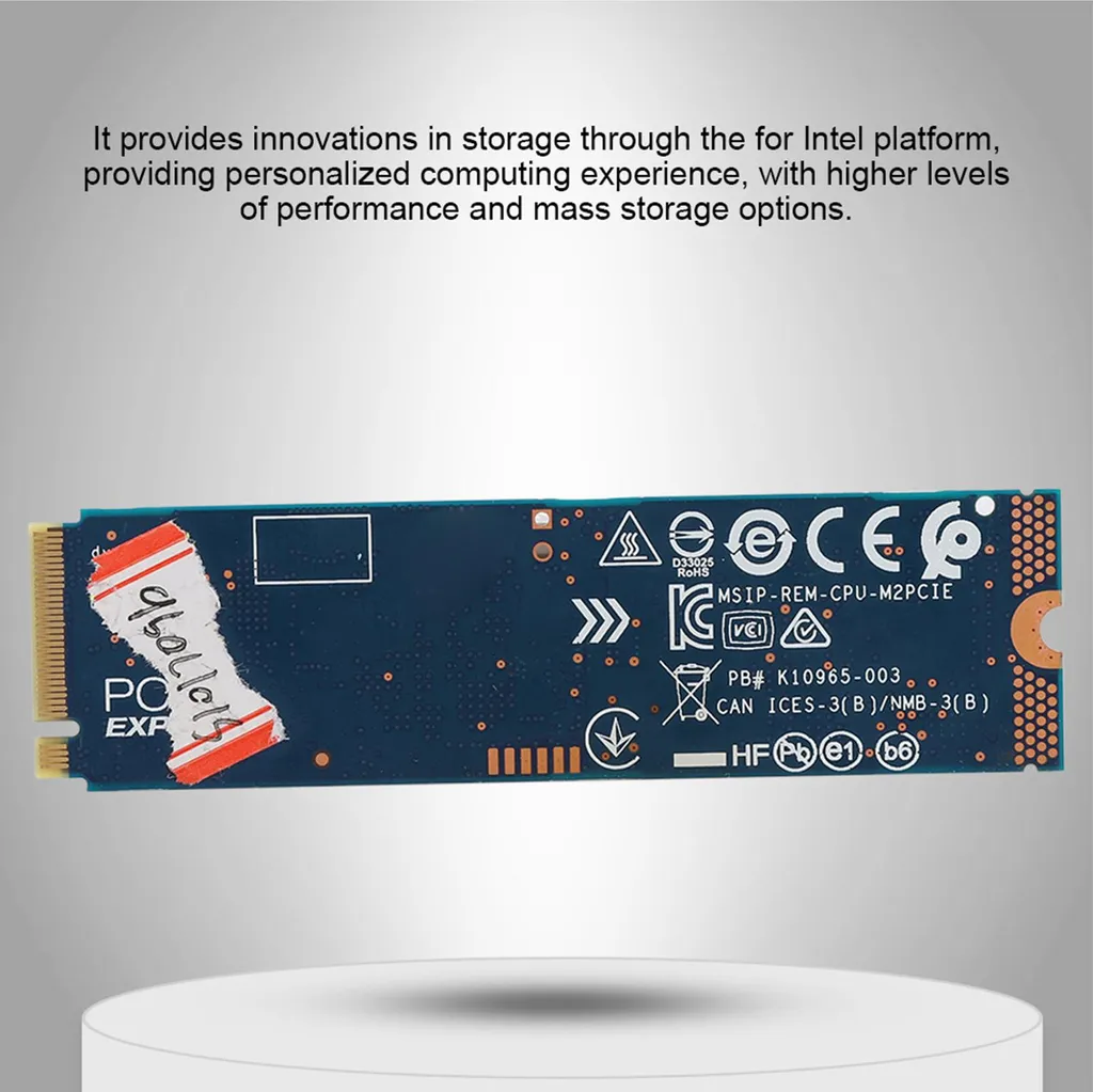 SSD Intel Optane Memory H10 M.2 2280 PCIe 3.0 32Go + 512Go 3D XPoint