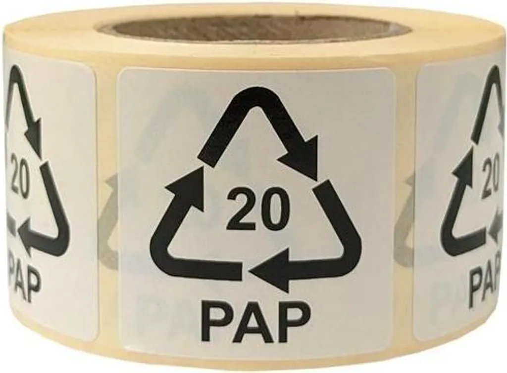 Étiquettes Italie 35x35mm anti-décollement pour carton ondulé 20 PAP