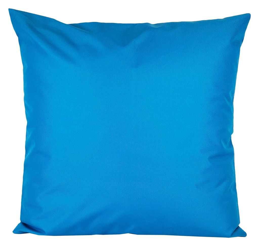 JACK 45x45cm Outdoor Lounge Kissen Dekokissen inkl. XXL-Füllung Wasserabweisend Sitzkissen Garten Stuhl Lotus Effekt, Farbe:Meerblau