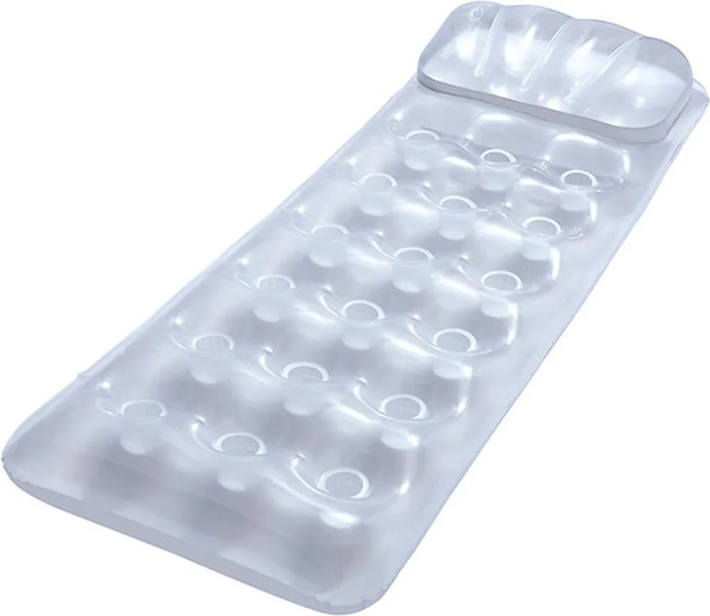 Matelas Flottant pour Plage et Piscine Bestway 188x71 cm Argenté