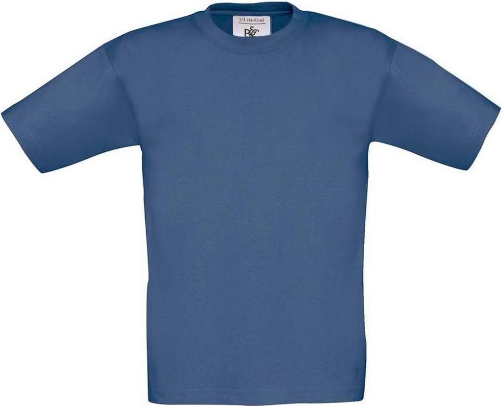 Kinder-T-Shirt, Kurzarm - B&C EXACT 150/K - denim - Größe 5/6