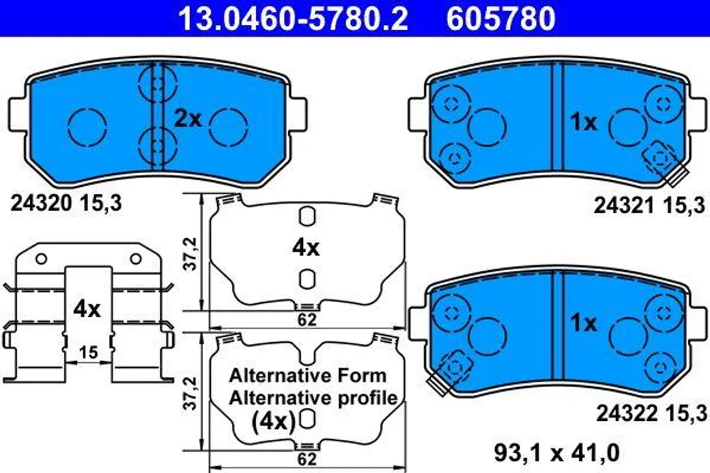 Kit plaquettes de frein pour Hyundai i20 et Kia Rio idéal pour la ville