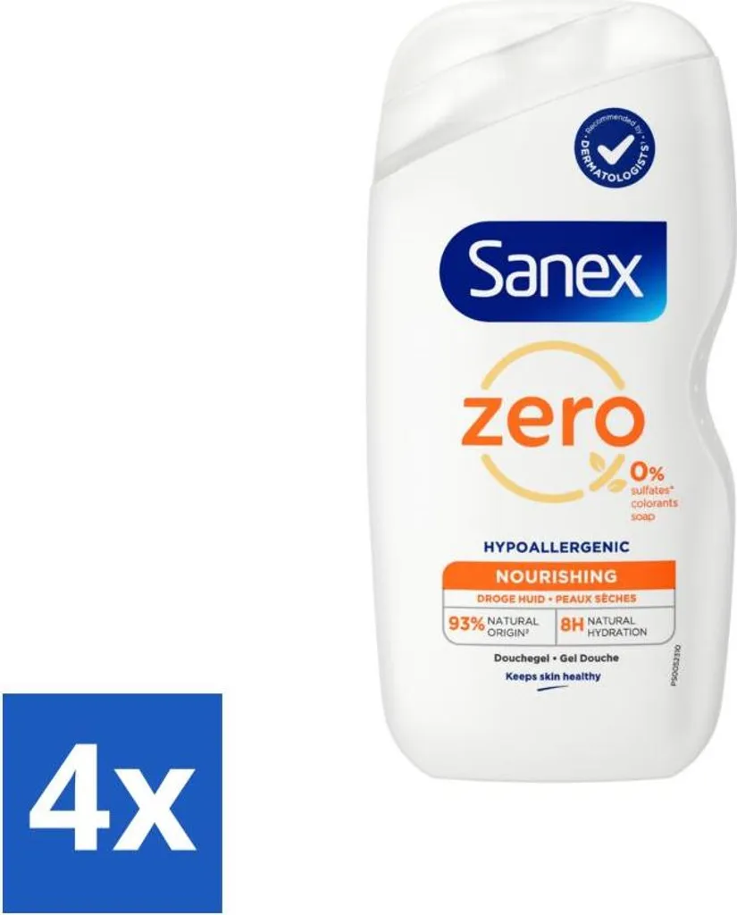Sanex Zero% Pelle Secca 400ml - Confezione 4 pezzi | Prezzo Top