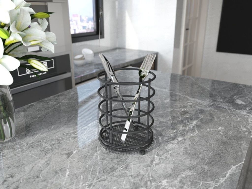 Hermia Concept, SM020-B, Löffelablage, Schwarz, 100 % METALL, 10 x 31 x 14 cm