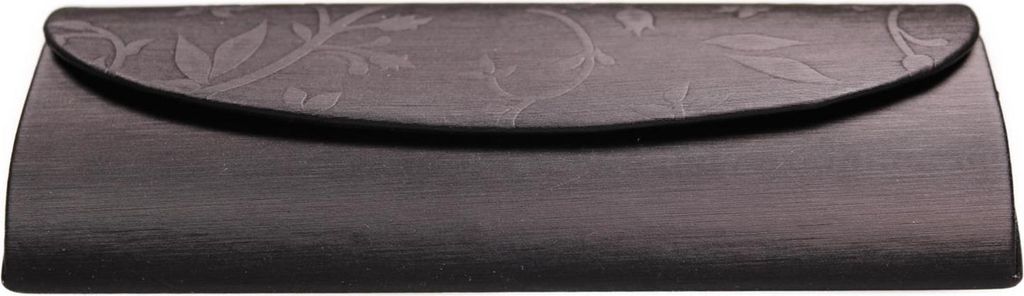 Hartschalen Etui von Optiker Dietrich in Schwarz mit Blumenmuster