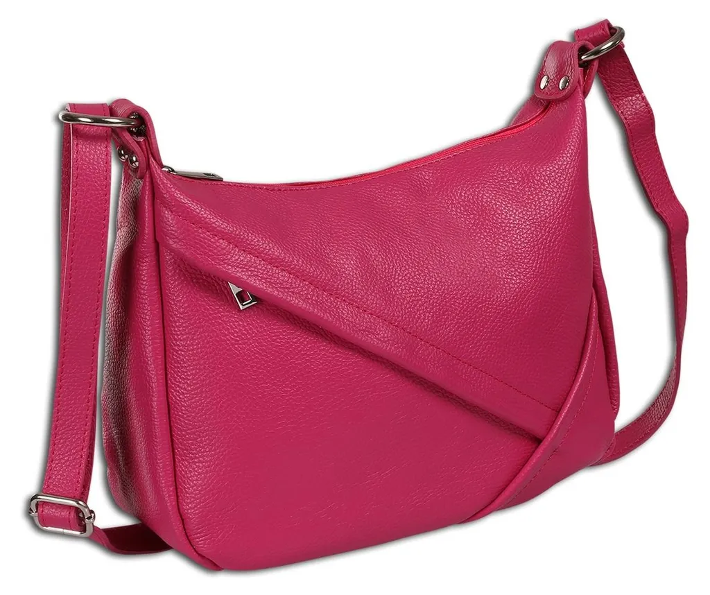 Sac rose fuchsia Toscanto 35cm, format moyen avec finitions OTT191SP3
