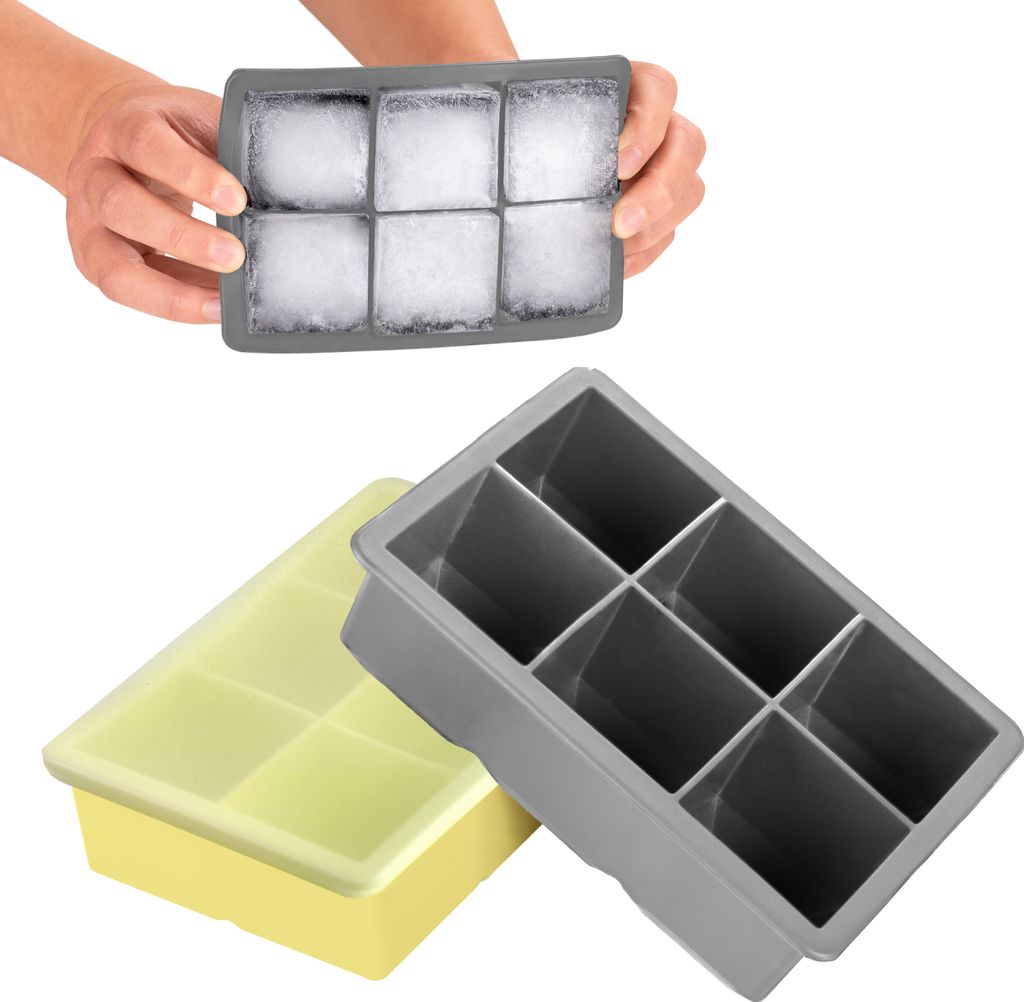 Blumtal Eiswürfelformen Silikon 3er Set - 6er Eiswürfelform Produktbild 