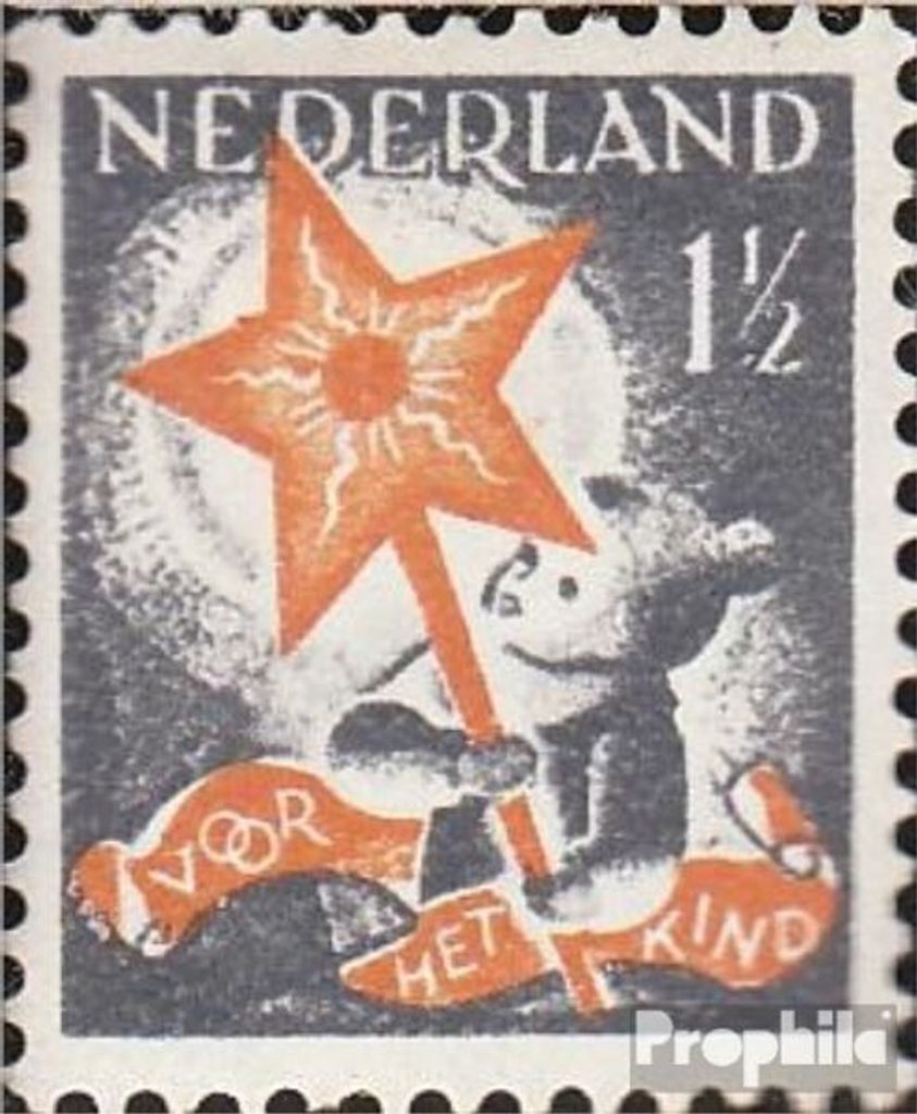 Briefmarken Niederlande 1933 Mi 268A mit Falz Kinderhilfe
