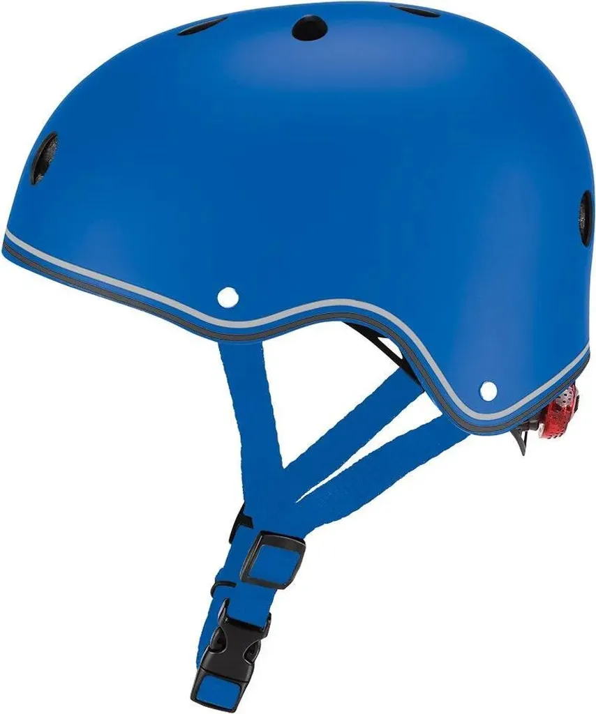 Casque Globber Primo XS/S réglable et lumineux bleu pour la sécurité