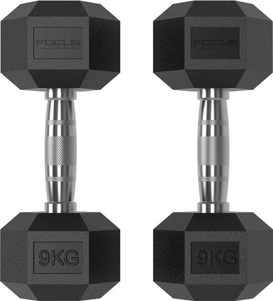 Hexa Kurzhanteln - 2 x 9 kg
