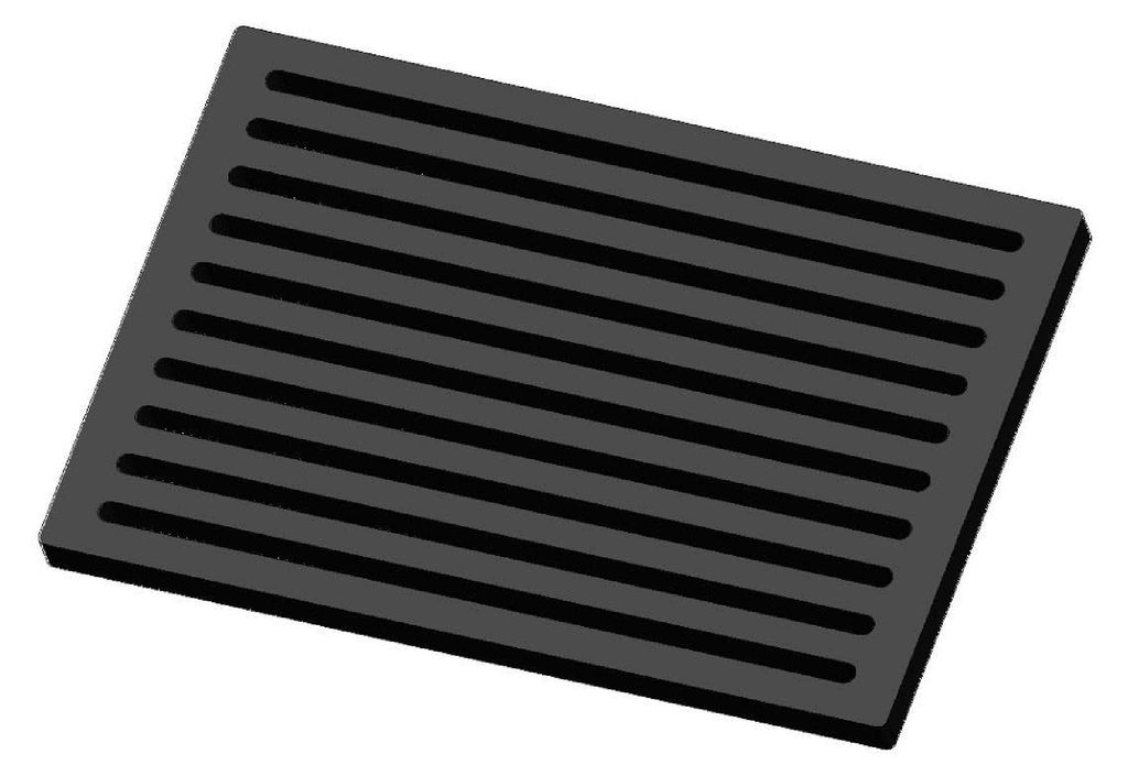 Kaminrost / Ascherost 200x140x15mm passend für Leda **