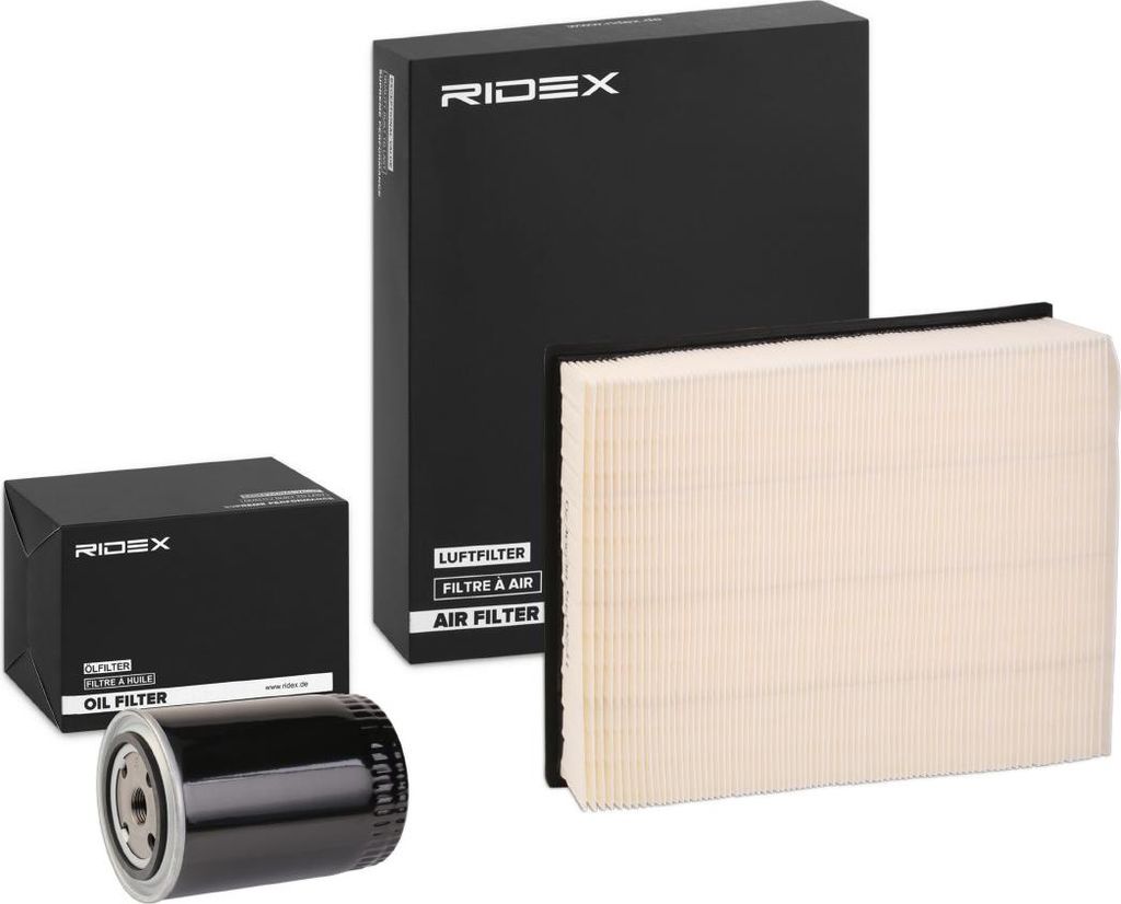 RIDEX Filterset Inspektionspaket Filtersatz für VW Transporter IV Bus (70B, 70C, 7DB, 7DK, 70J, 70K, 7DC, 7DJ) Transporter IV Kastenwagen für NISSAN