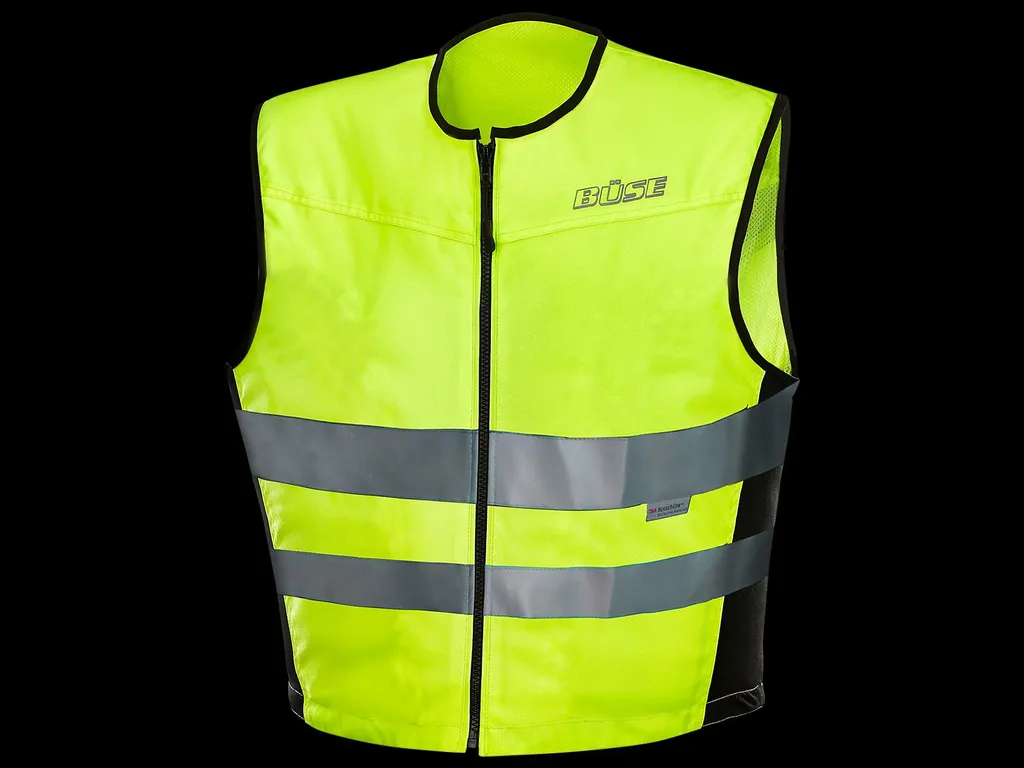 Gilet Alta Visibilità Büse XXL per Moto-Turismo - Giallo Neon 3M