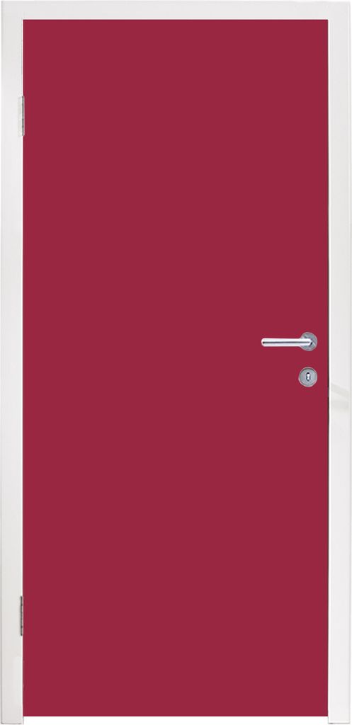 MuchoWow Türtapete Selbstklebende Türfolie Braun - Rot - Gemustert 90x235 cm Türposter Türaufkleber Klebefolie Türklebefolie - XXL-Plakaten ...