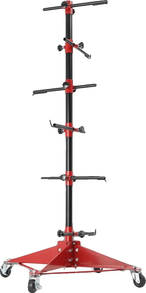 Support Peinture Multi-Voitures 120 cm Acier Noir avec Pose Ultra Facile