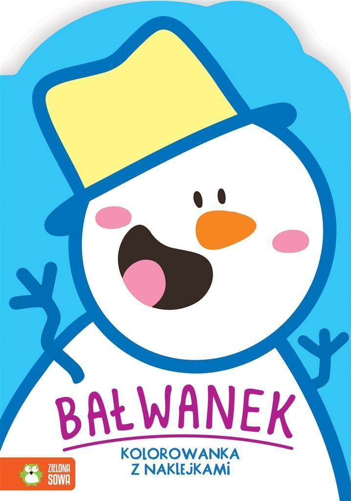 Zimowe Kolorowanie. Bałwanek