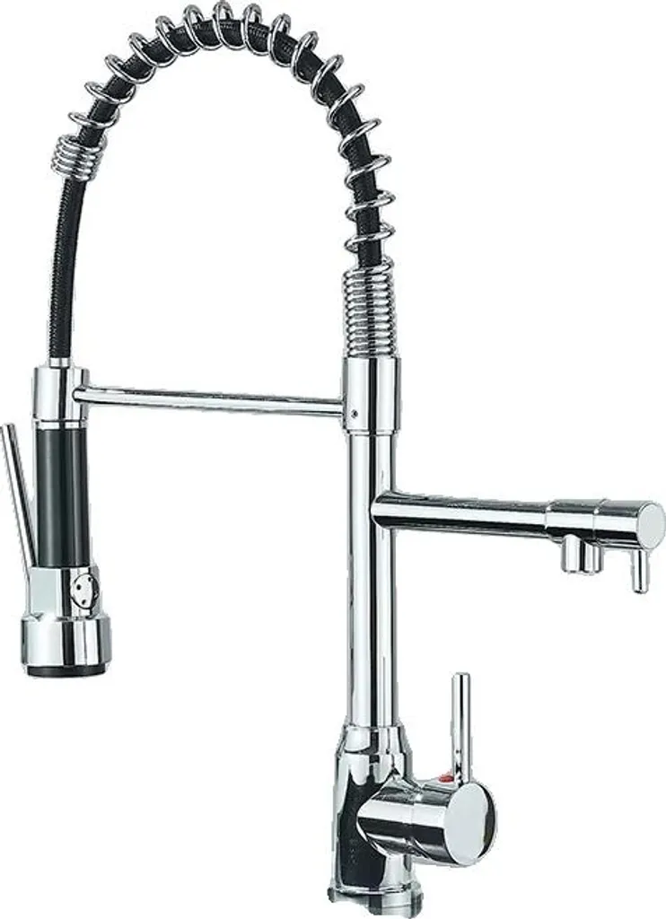 Maka Miscelatore Rubinetto Bagno Lavabo Doccetta Estraibile Con Flessibili Acqua Calda Fredda 16x5x16 Cm Monocomando Cromato 91893233