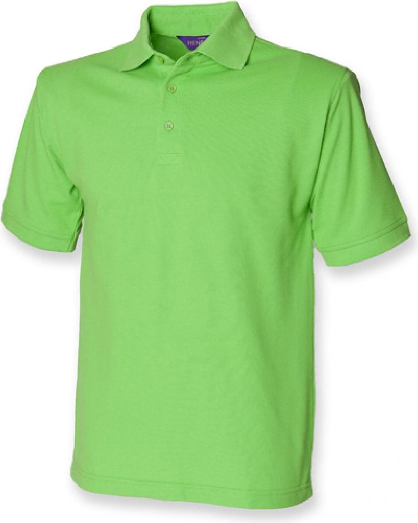 Henbury H400 | Herren 65/35 Classic Piqué Polo Shirt - Farbe: Bright Lime - Größe: XXL